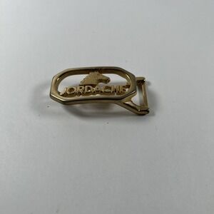 vintage jordache Gold Belt Buckle 80's